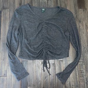 Wild fable tie front sweater